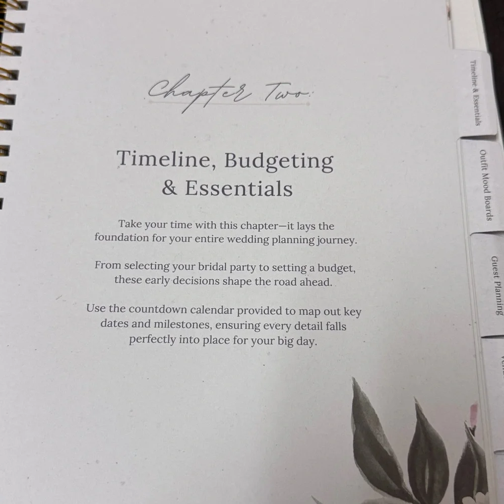 NWT Nook Theory Comprehensive Wedding Planner‎ Book & Organizer